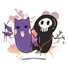 [LINEスタンプ] AKUMA ＆ BLACK