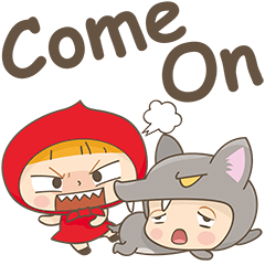 [LINEスタンプ] The Red and The Wolfの画像（メイン）