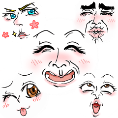 [LINEスタンプ] Many kinds of expression ！！の画像（メイン）