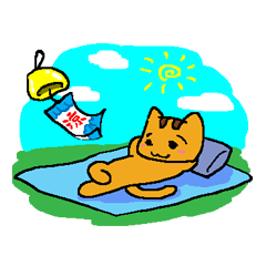 [LINEスタンプ] Orange kitty - Buru 4