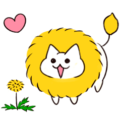 [LINEスタンプ] モフにゃいおんの画像（メイン）