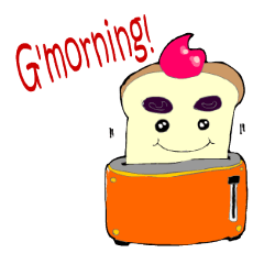 [LINEスタンプ] The Cute Toast Boyの画像（メイン）