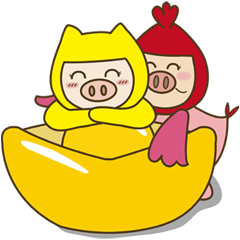 [LINEスタンプ] Gold Bao rich treasure