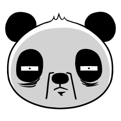[LINEスタンプ] Weird Panda Kopyの画像（メイン）