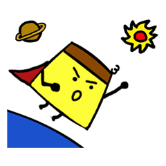 [LINEスタンプ] プリン三郎(世界一周)