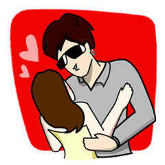 [LINEスタンプ] Mr.Love(2/6) IN LOVE...の画像（メイン）