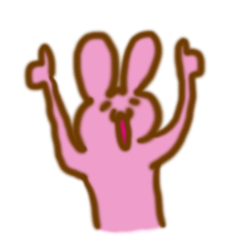 [LINEスタンプ] もふ好きうさぎ