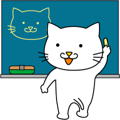 [LINEスタンプ] もぐねこちゃんの黒板メッセージ