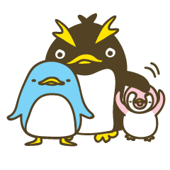 [LINEスタンプ] かわいいペンギン家族