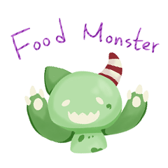 [LINEスタンプ] FOOD MONSTERの画像（メイン）