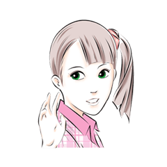 [LINEスタンプ] Girl Actの画像（メイン）