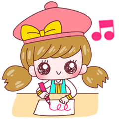 [LINEスタンプ] お絵描き大好き！