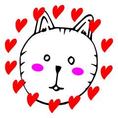 [LINEスタンプ] 猫、ネコ、ねこ ときどき果物