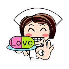 [LINEスタンプ] Nan is a nurse Part.3 (Eng)