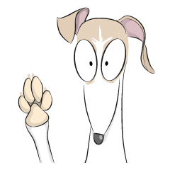 [LINEスタンプ] mill the whippet