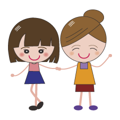 [LINEスタンプ] ママと娘の日常会話