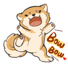 [LINEスタンプ] Shiba HATI BowBowの画像（メイン）