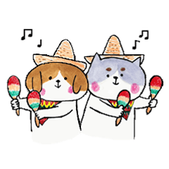 [LINEスタンプ] ほんわか犬の画像（メイン）