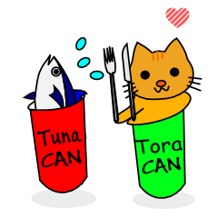 [LINEスタンプ] Shiba CAN ＆ Tora CAN 2 (Eng)の画像（メイン）