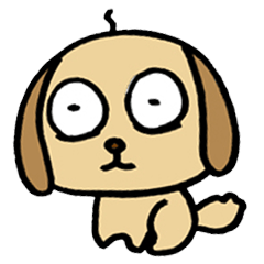 [LINEスタンプ] おじさん臭い犬だワン