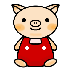 [LINEスタンプ] 可愛い豚ちゃん、見て見て使って！の画像（メイン）