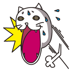 [LINEスタンプ] 虹色ねこの日常スタンプの画像（メイン）