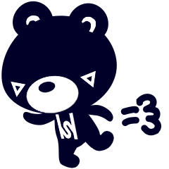 [LINEスタンプ] ブラッくまぁ