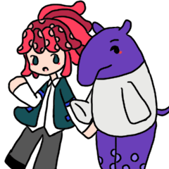 [LINEスタンプ] ヒトとバクすたんぷ