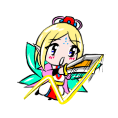 [LINEスタンプ] Fortunately playful fairy sessionの画像（メイン）