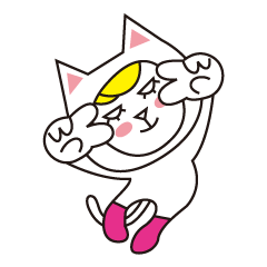 [LINEスタンプ] ブロンドウィッグのネコ達 猫かぶりの猫編の画像（メイン）