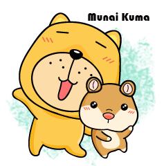 [LINEスタンプ] Munai Kuma and Friends 3の画像（メイン）