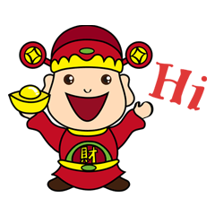 [LINEスタンプ] 幸運の福の神