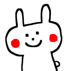 [LINEスタンプ] 白いうさぎと白いくま