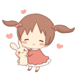 [LINEスタンプ] うさほっぺの画像（メイン）