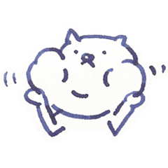 [LINEスタンプ] らくがき風ねこの画像（メイン）