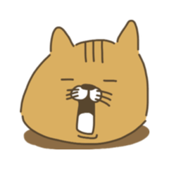 [LINEスタンプ] つぶにゃんこ