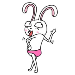 [LINEスタンプ] An optimistic yet Funny Bunny(for all)