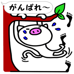 [LINEスタンプ] 猫豚のふきだしスタンプ