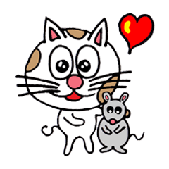 [LINEスタンプ] いたずら猫のキィー