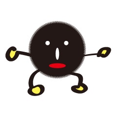 [LINEスタンプ] black pill bug