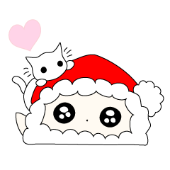 [LINEスタンプ] ふわふわ ぷちサンタ 3の画像（メイン）