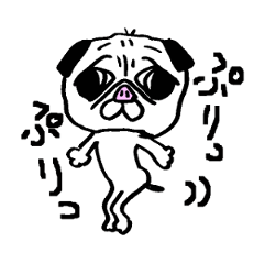 [LINEスタンプ] ネガティブ犬