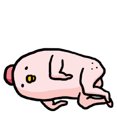 [LINEスタンプ] 眠る鶏肉