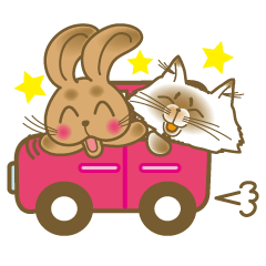 [LINEスタンプ] ひまお＆うさみ