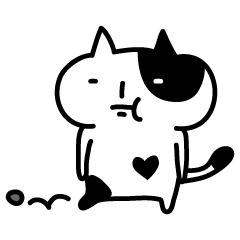 [LINEスタンプ] しろくろねこさん