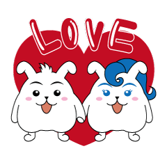 [LINEスタンプ] ウサタマゴ トニー＆キャシー