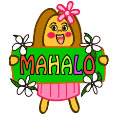 [LINEスタンプ] ハワイアンフラガール Hawaiian Hulaの画像（メイン）