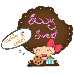 [LINEスタンプ] Sissy Sweet : Cookie Girlの画像（メイン）