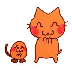 [LINEスタンプ] ぬくネコとモグちゃん