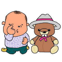 [LINEスタンプ] つかっちとビーバーの画像（メイン）